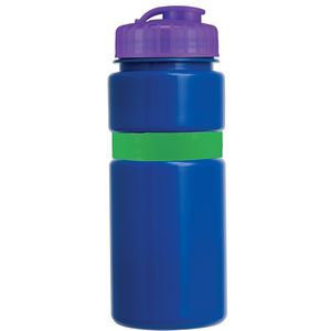 Blue/Green Band/Translucent Purple Lid Blank