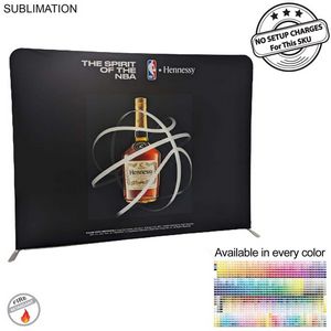 000566 8'W x 8'H EuroFit Straight Wall Display Kit, with Full Color Graphics Double Sided, NO SETUP CHARGE