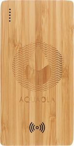FSC® 100% Bamboo 5000 mAh Wireless Power Bank