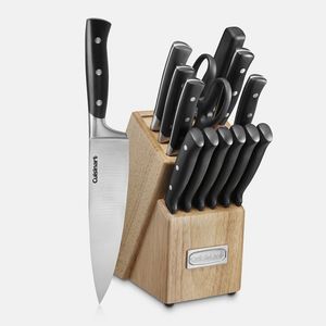 15Pc Triple Rivet Knife Block Set