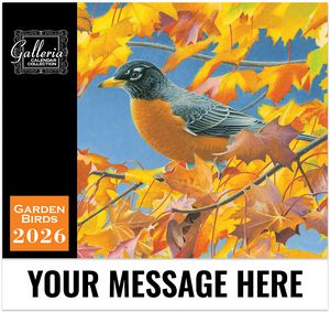 Galleria Wall Calendar 2026 Garden Birds