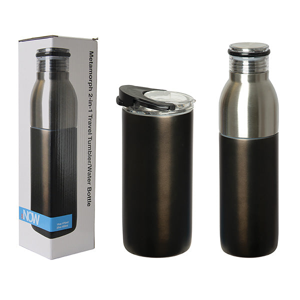 Metamorph 2-In-1 Stainless Steel Travel Tumbler Bottle