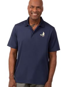 Zorrel® Men's Elm™ Vertical Dash Jacquard Stripe Polo Shirt