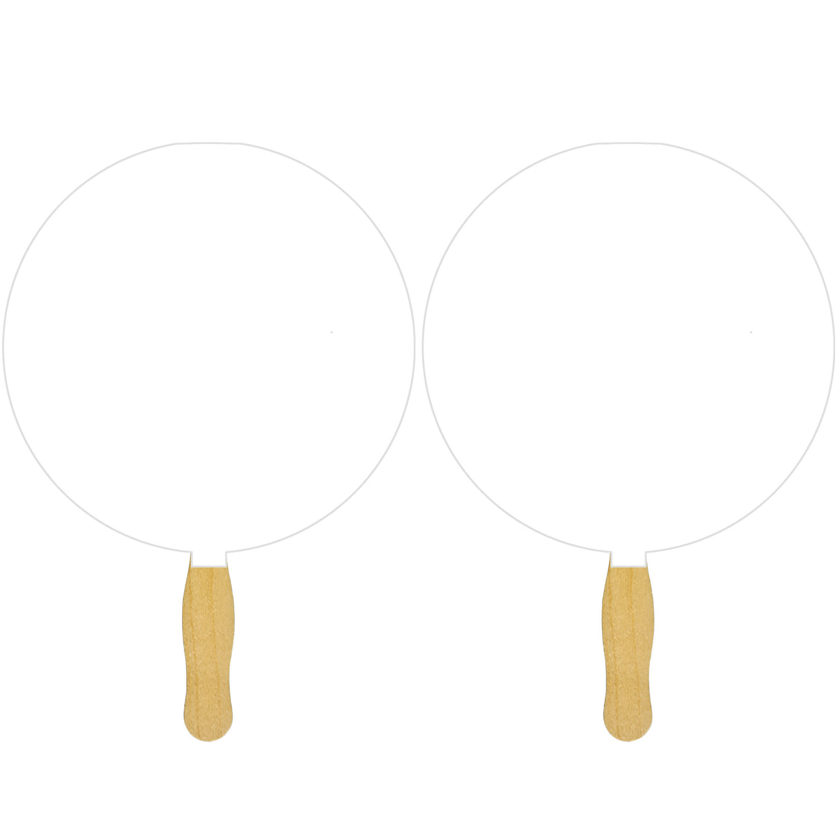 Round Sandwiched Hand Fan (2 Side/ Four Color Process imprint)