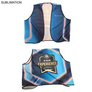 000556 Domestic Made Poplin Vest, Fully Sublimated front and back, Uniform, Volunteer, Safety Vest