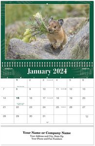 North American Wildlife Spiral Wall Calendar
