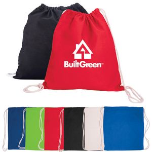5 Oz. Cotton Drawstring Cinch-Up Backpack