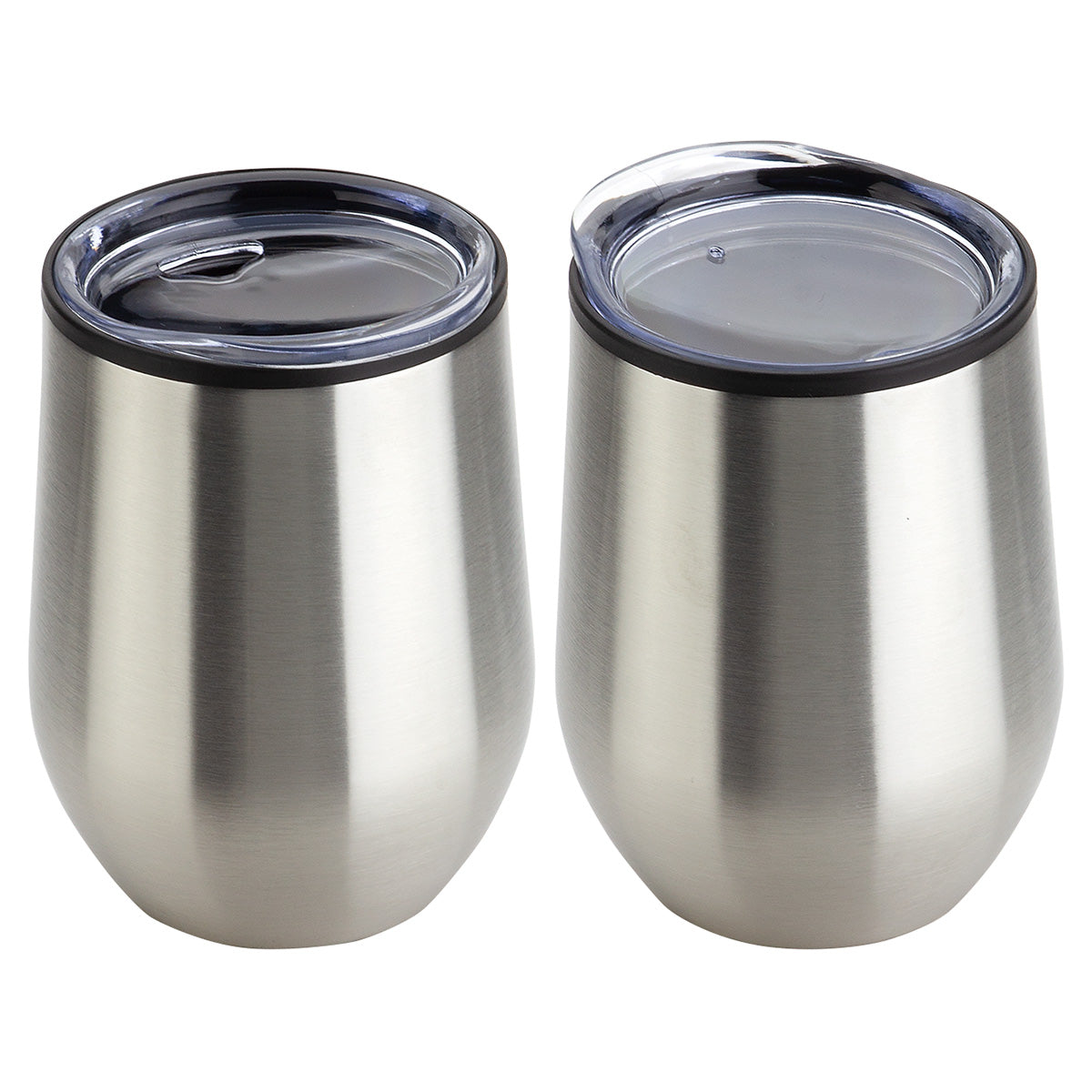 Onyx 12 oz Stainless Steel/Polypropylene Wine Goblet