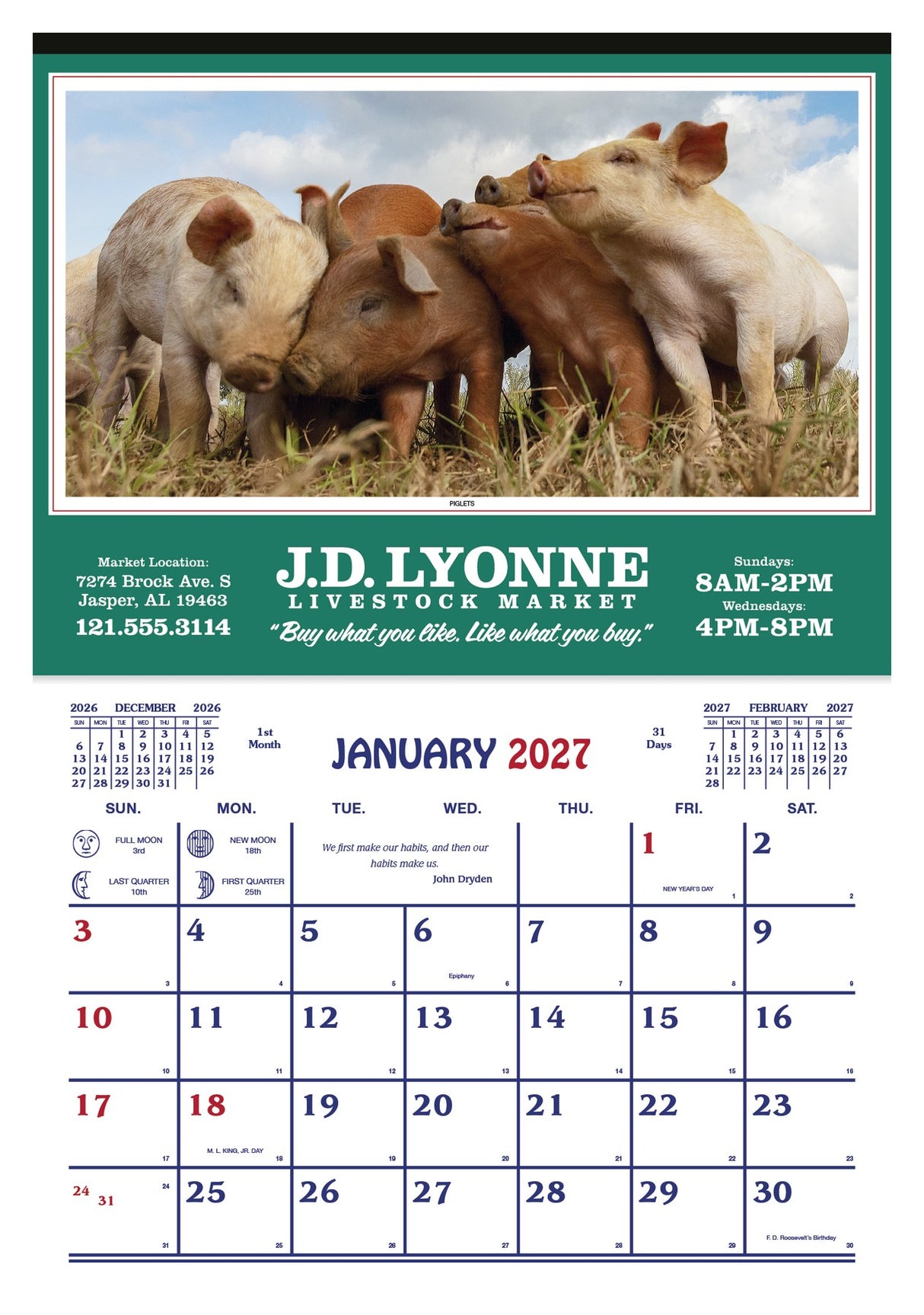 Skinner & Kennedy Farm Calendar image