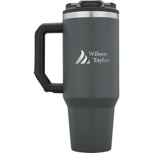 Charcoal Gray/Silver Logo Back View