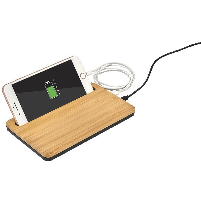 5W Bamboo Desktop Wireless Charger