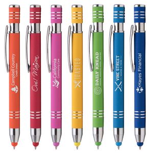 Marin Softy w/ Stylus - Laser Engraved - Metal Pen