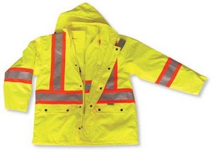 3-In-1 Lime Green Rain Jacket