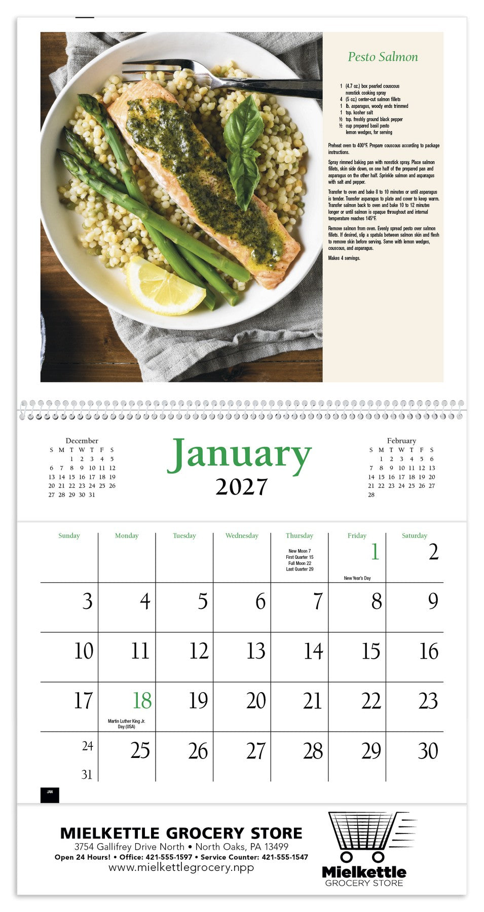HotLine Products Recipe Pocket Calendar open image