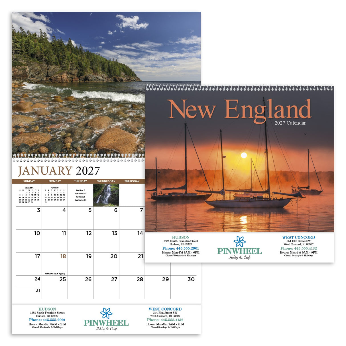 HotLine® Products New England Appointment Calendar - Spiral