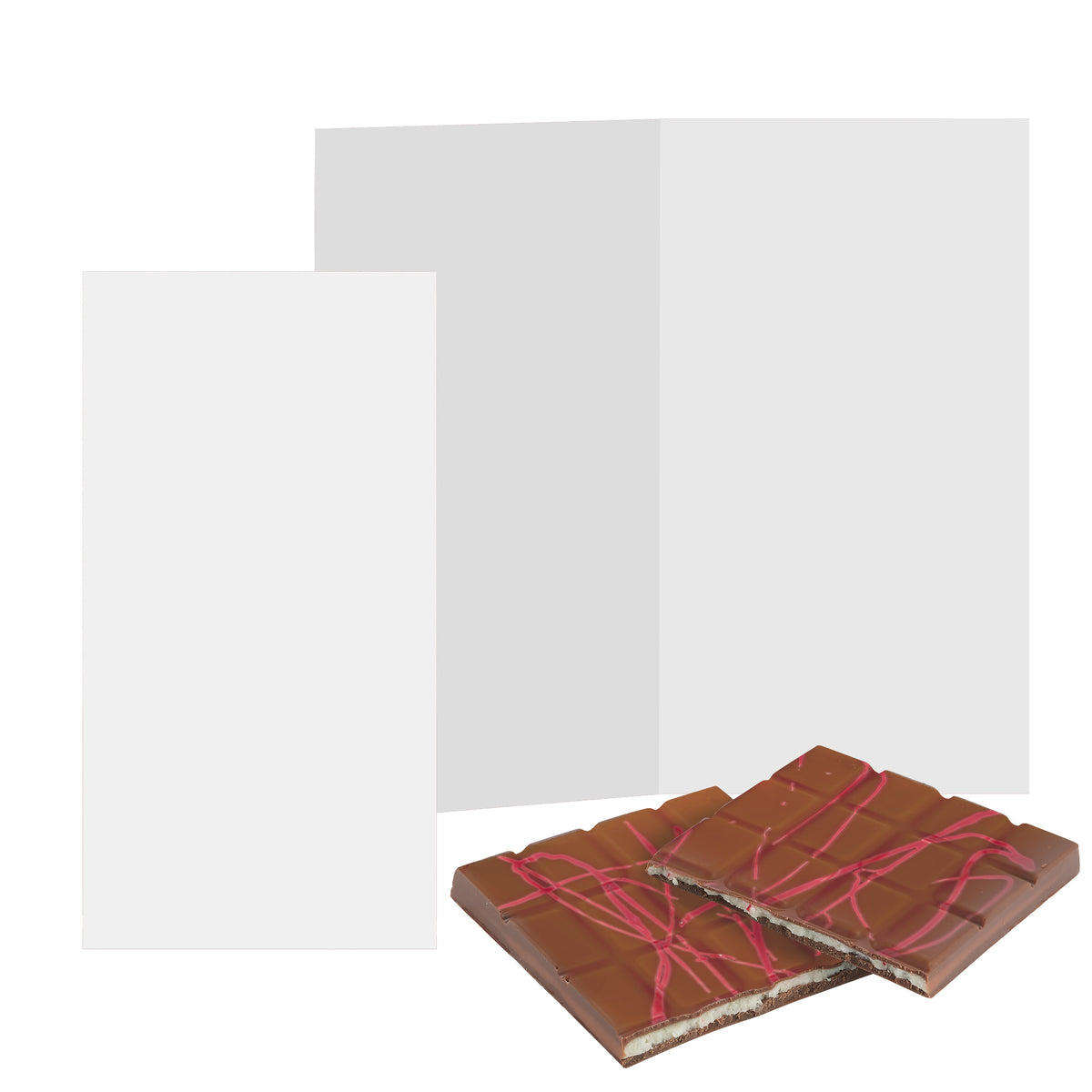 The Luxe Greeting Card Collection - Milk Chocolate Peppermint Ganache Bar