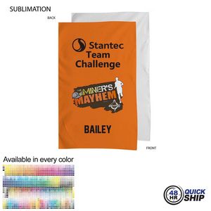 48 Hr Quick Ship - Team Towel in Plush and Soft Velour Terry Cotton Blend, 15x25, Sublimated