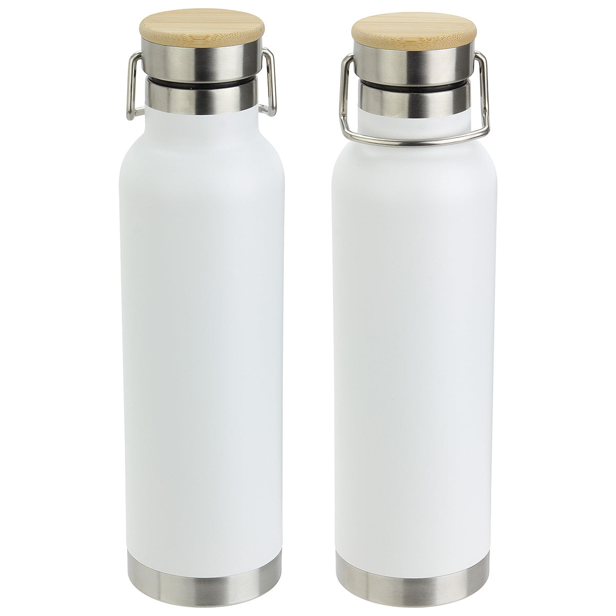 Cusano 22 oz Vacuum Insulated Stainless Steel Bottle with Bamboo Cap