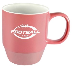 Saigon pink/metallic bottom/white interior 11oz ceramic mug