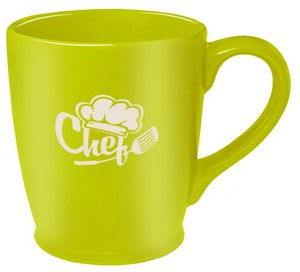 Kona 16oz green mug - Etched