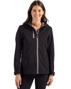 Clique Telemark Eco Stretch Softshell Full Zip Womens Hooded Jacket