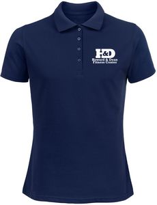 Screen Printed Ladies 50/50 Polo Shirt