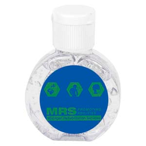 "CirPal" 1 oz Compact Hand Sanitizer Antibacterial Gel in Round Flip-Top Squeeze Bottle