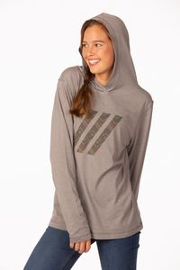 PRIMEASE® Ladies' Tri-Blend Hoodie Shirt