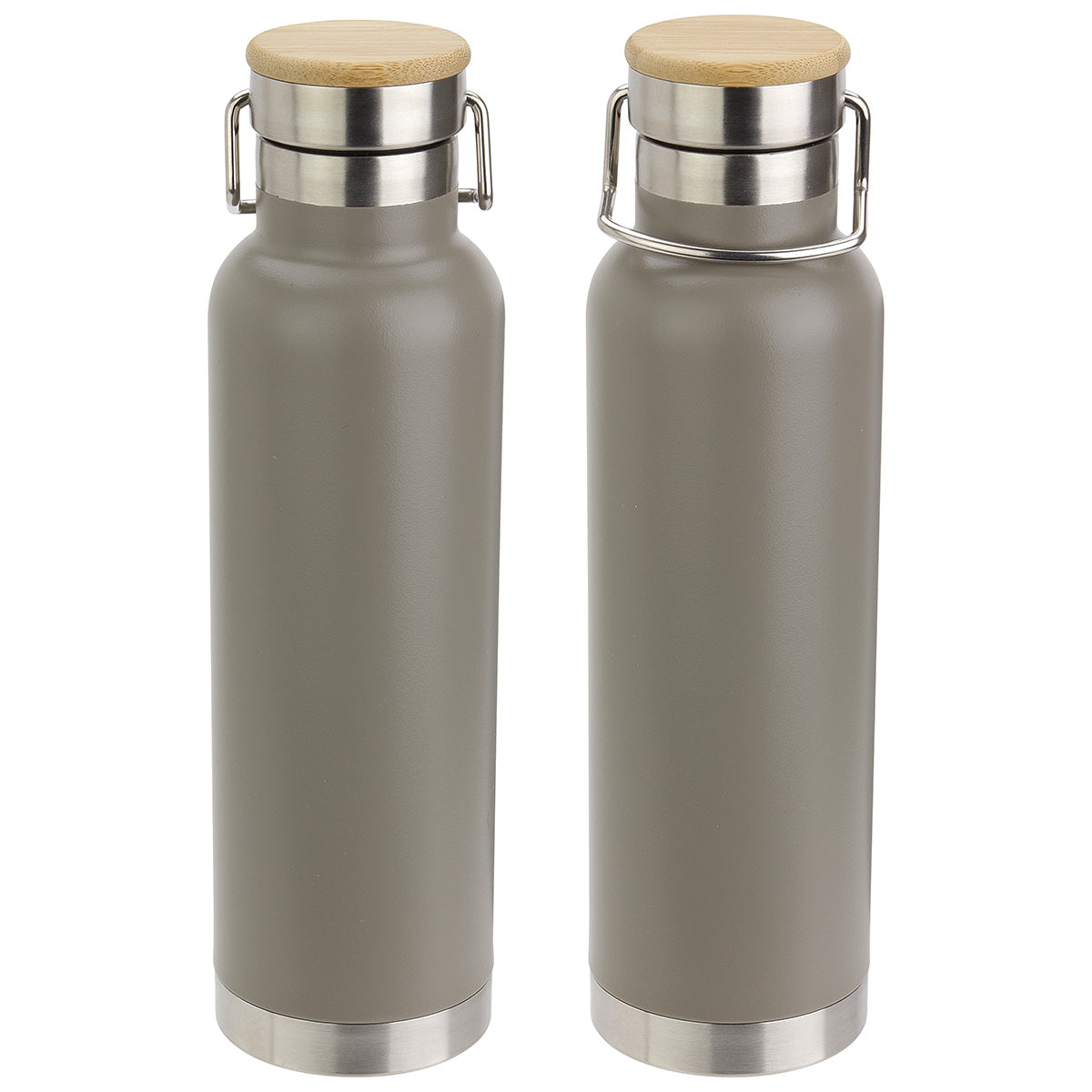 Cusano 22 oz Vacuum Insulated Stainless Steel Bottle with Bamboo Cap