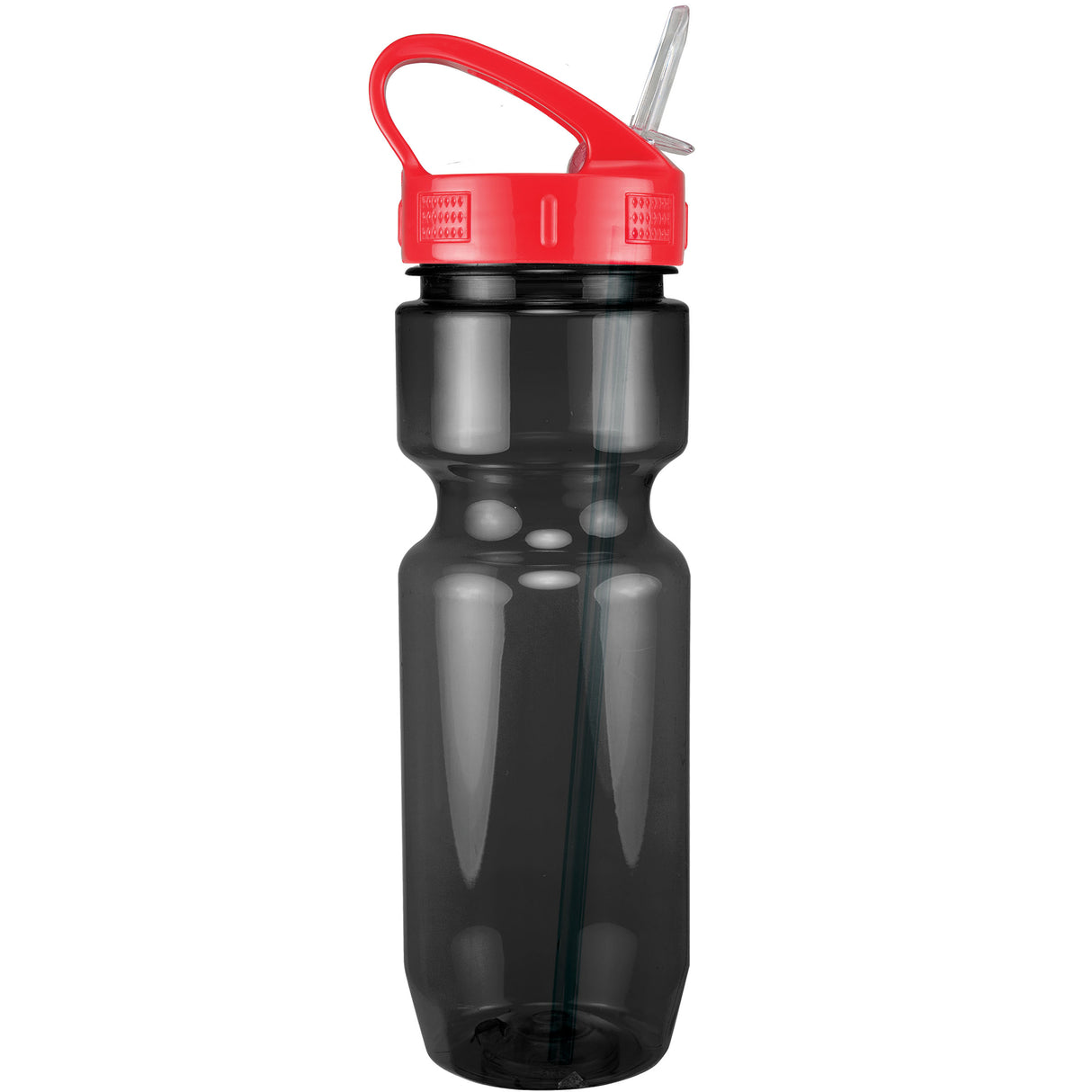 Translucent Smoke Gray/Red Lid