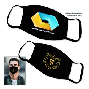 Buttery Black - 100% Cotton Protective Face Mask