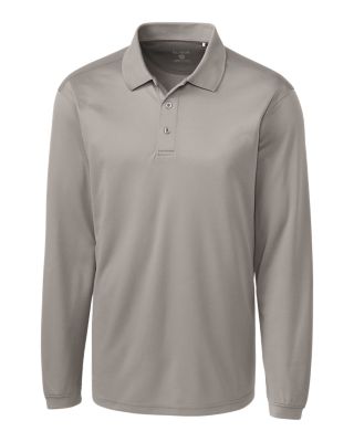 Clique Ice Pique Mens Long Sleeve Tech Polo