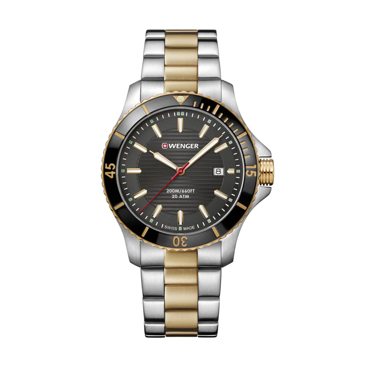 Two Tone Gray Dial Watch