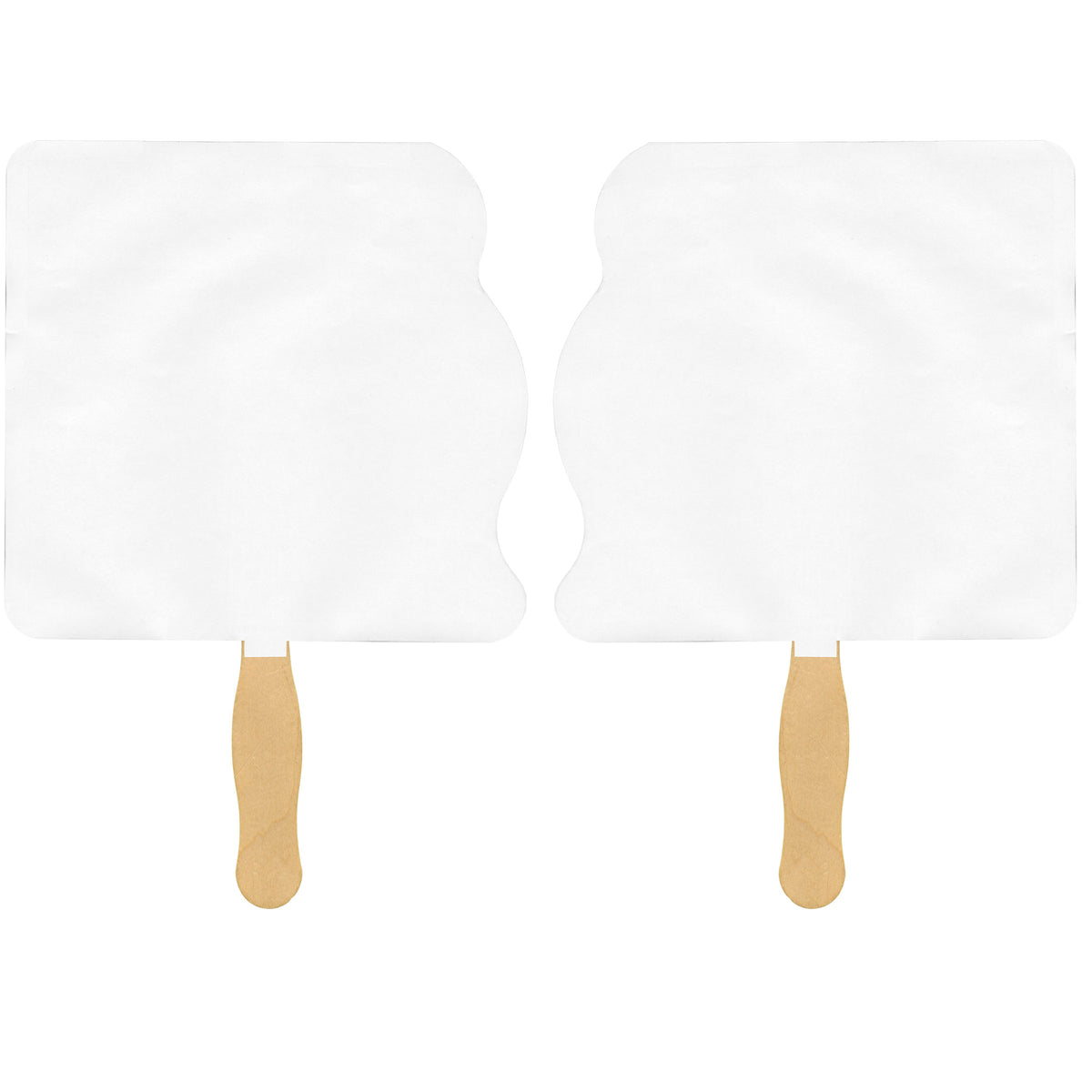 Flag Sandwiched Hand Fan (2 Side/ Four Color Process Imprint)