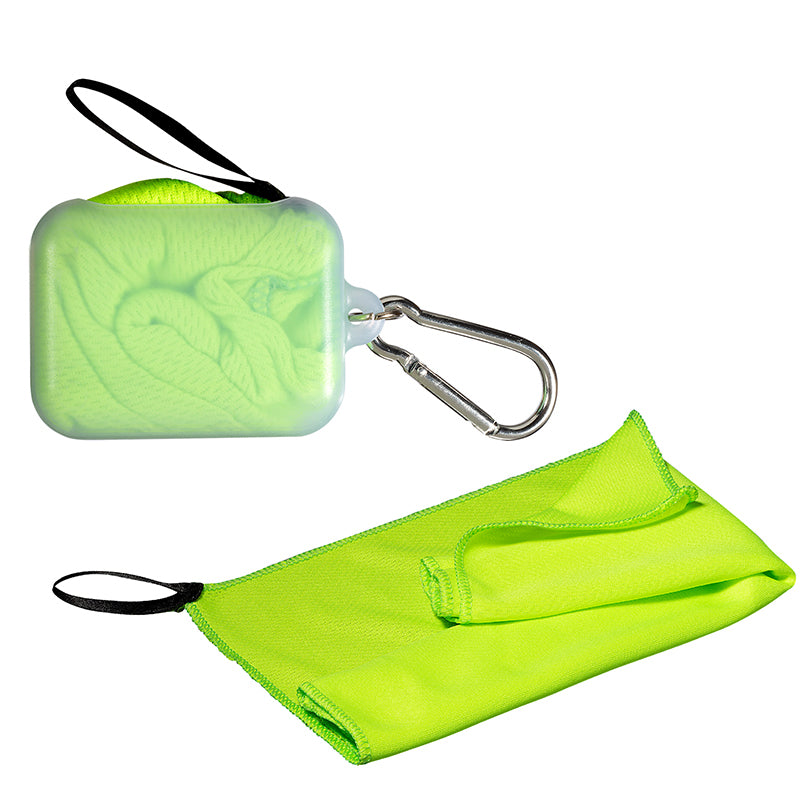 Cooling Towel in Carabiner Case