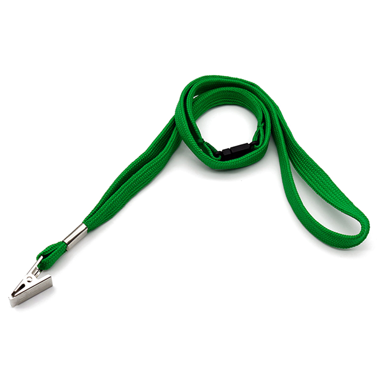 1/2" Tube Lanyard With Bulldog Clip