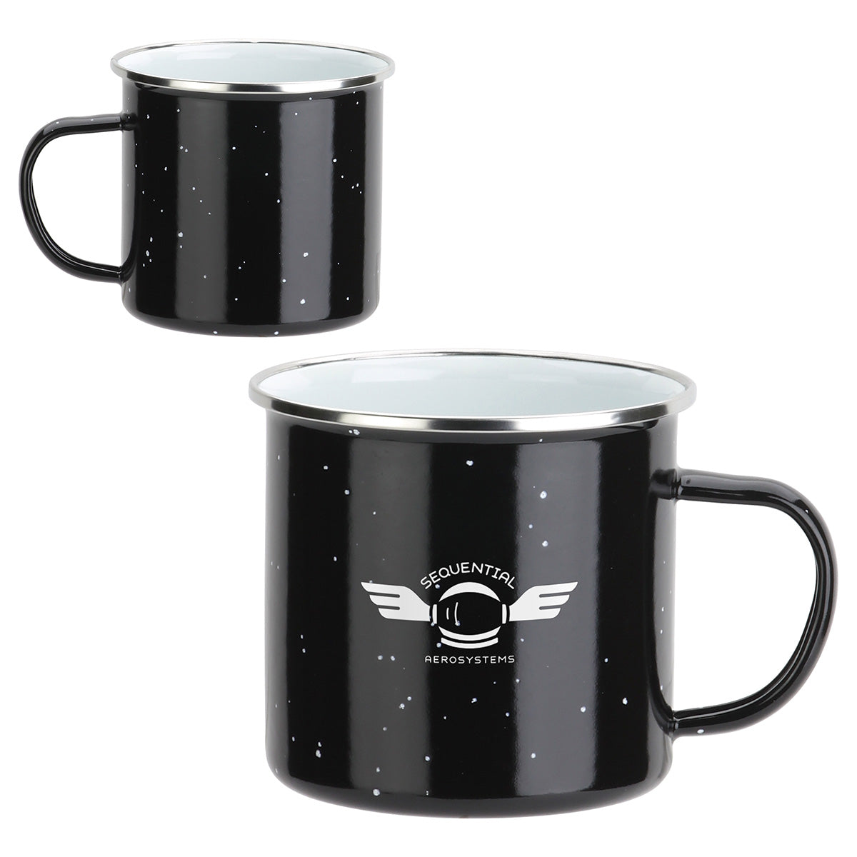 000781 Foundry 16 oz Enamel-Lined Iron Coffee Mug