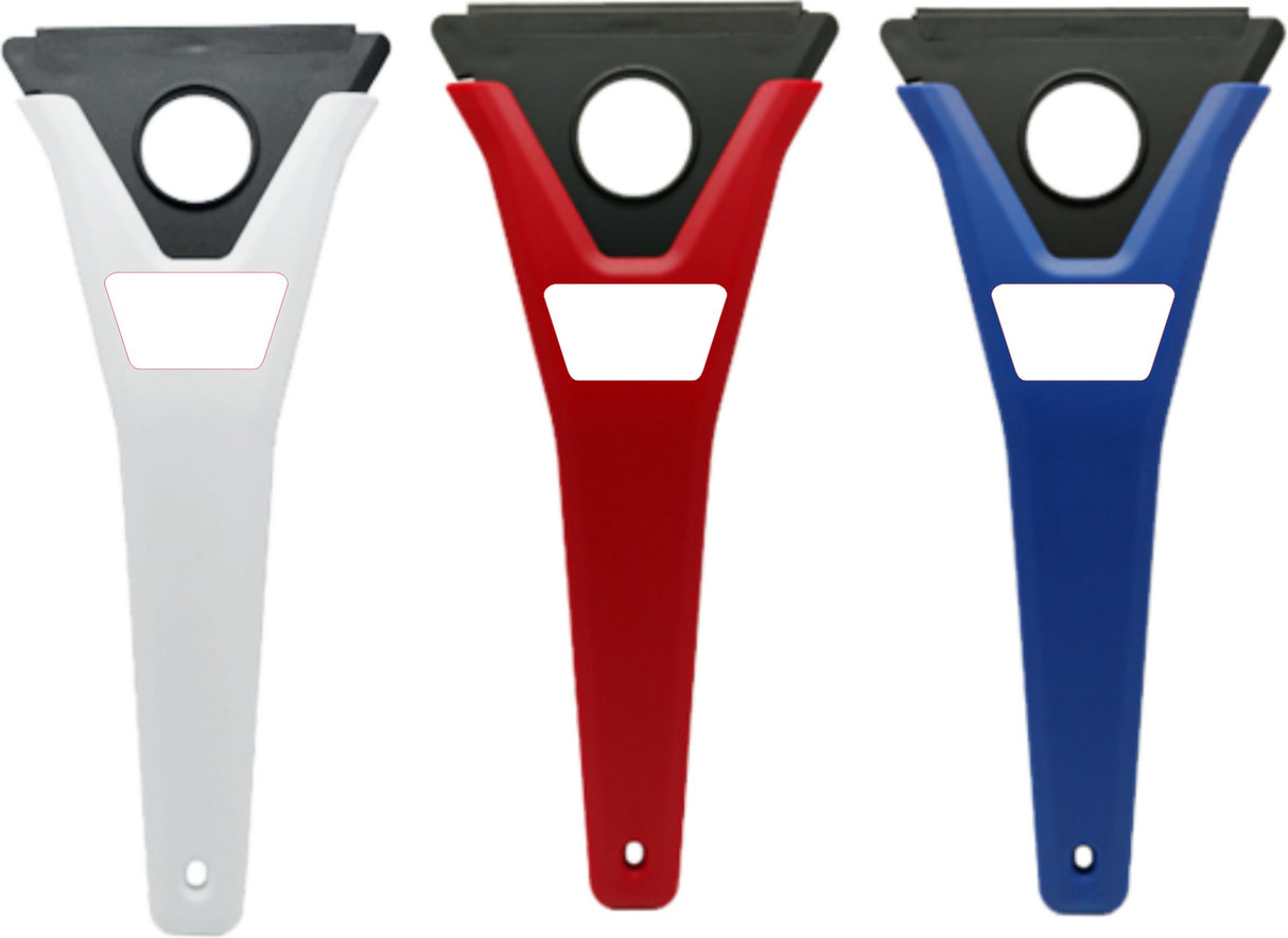 3-in-1 Ice Scraper with Interchangeable Blades - Full Color Dome Print