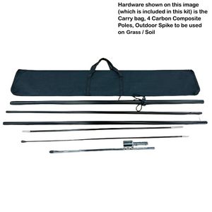 15' Large Flag Kit, Hardware included for Outdoor Use