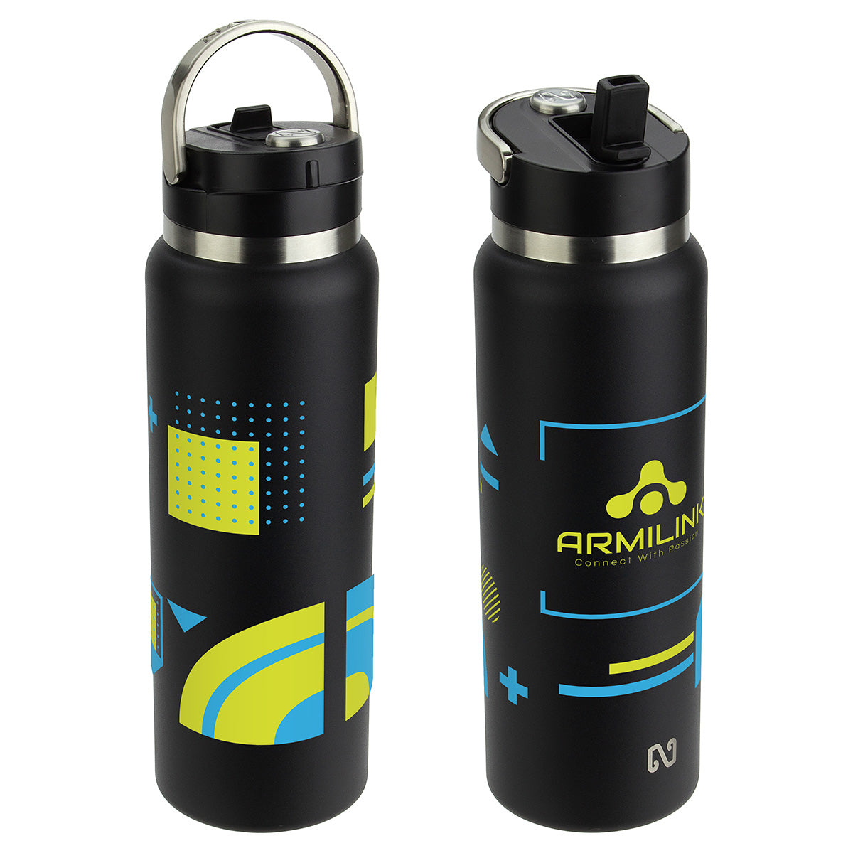 NAYAD® Ranger 40 oz Stainless Double-wall Bottle with Flip-Top Spout
