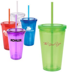 16 Oz. Double Wall Cool Acrylic Tumbler