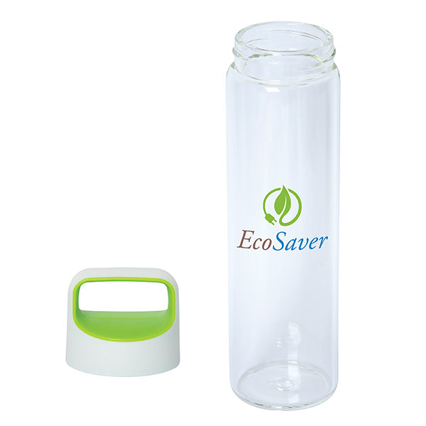 600 Ml. (20 Fl. Oz.) Glass Water Bottle