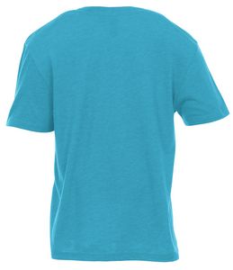 Aqua Heather Blue Blank Back