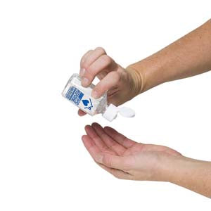 "Sanpal Mini S" .5 oz Compact Hand Sanitizer Antibacterial Gel in Flip-Top Squeeze Bottle- Spot