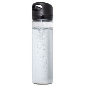 Clear Glass (bottle) Black (lid)