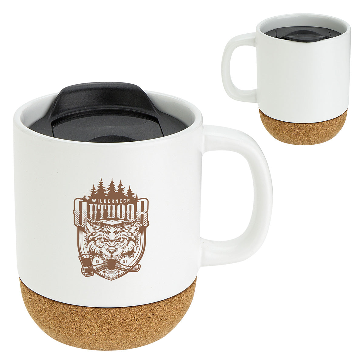 Balsamo 12 oz Ceramic Mug with Cork Base