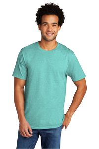 Vivid Teal Blue Heather Blank