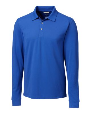 Cutter & Buck Advantage Tri-Blend Pique Mens Long Sleeve Polo