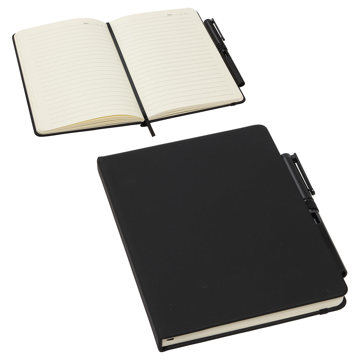 000616 Quorum Soft Touch Journal with Matching Color Gel Pen
