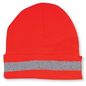 Reflective Orange Warmth Safety Toque Hat